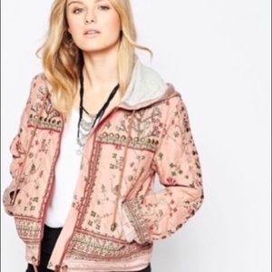 Free People Quilted Hoodie